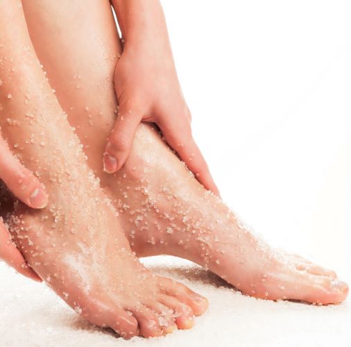 Pedicura sin esmaltar